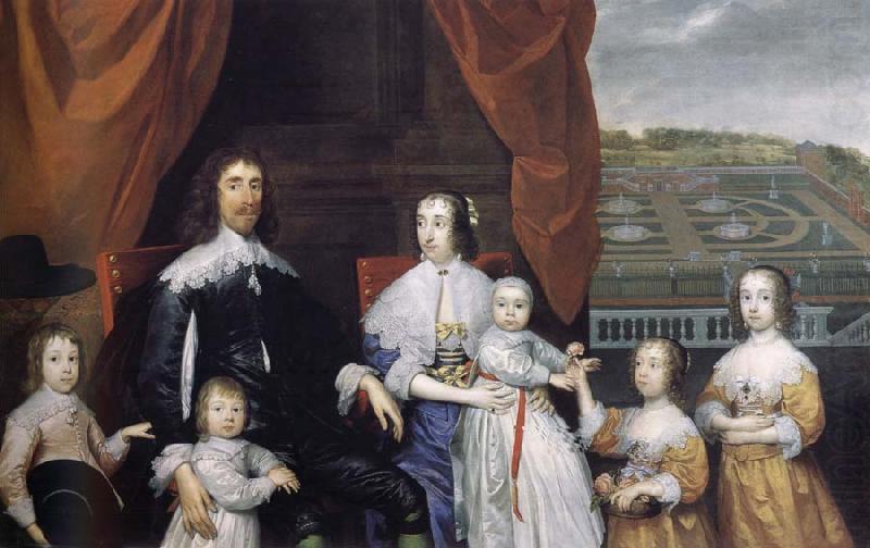 Arthur,1st Baron Capel and his family, Cornelius Johnson